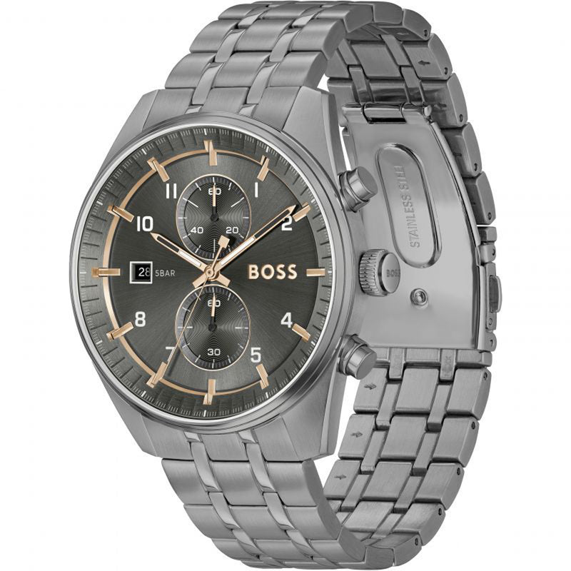 Boss Mens Skytraveller Chronograph Watch 1514153