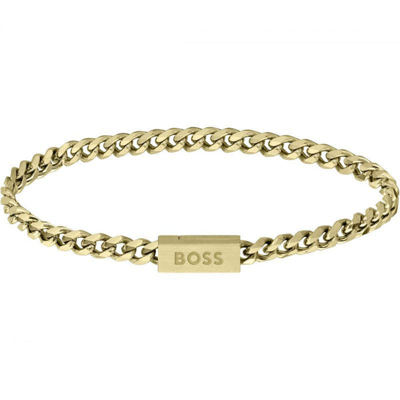Boss  Mens Curb Chain Bracelet 1580172M
