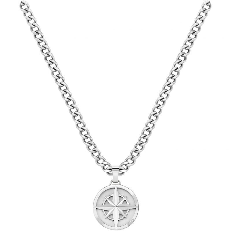 Boss Mens North Compass Necklace 1580544