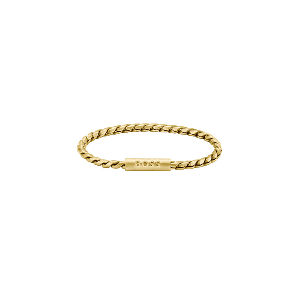 Boss Chain Gold Plated Doran Mens Bracelet 1580696