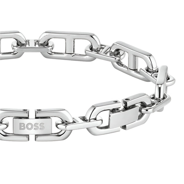 Boss Mens Kode Stainless Steel Anchor Link Bracelet 1580727M