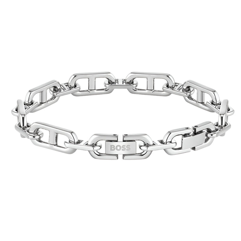 Boss Mens Kode Stainless Steel Anchor Link Bracelet 1580727M