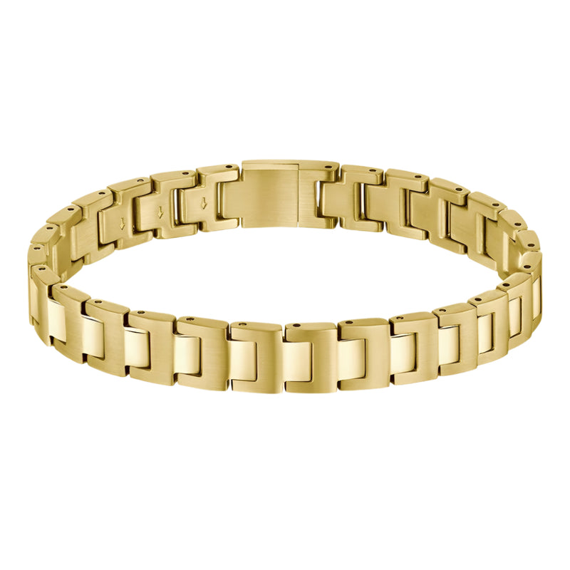 Boss Mens Candor Gold Tone Stainless Steel Link Bracelet 15807531