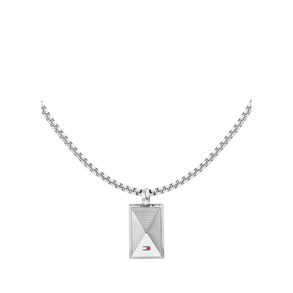 Mens Tommy Hilfiger Stainless Steel Geometric Necklace 2790564