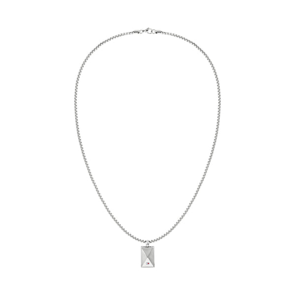 Mens Tommy Hilfiger Stainless Steel Geometric Necklace 2790564