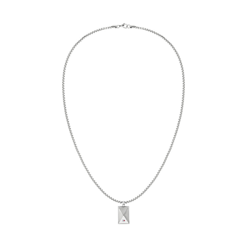 Mens Tommy Hilfiger Stainless Steel Geometric Necklace 2790564