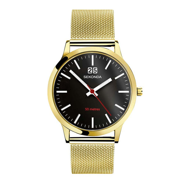 Mens Gold Plated Nodic Sekonda Watch 30073