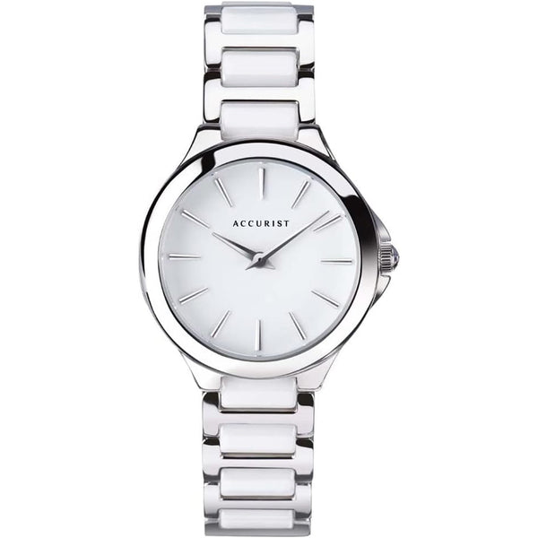 Accurist Ladies Ceramic Link Watch 8364