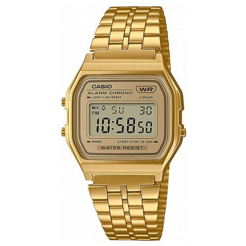 Casio Unisex Alarm Chronograph Digital Watch A158WETG-9AEF