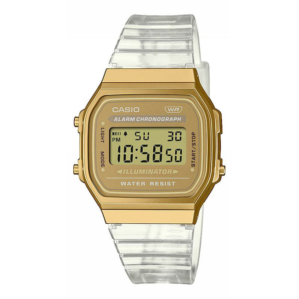 Casio Unisex Alarm Chronograph Digital Watch A168XESG-9AEF