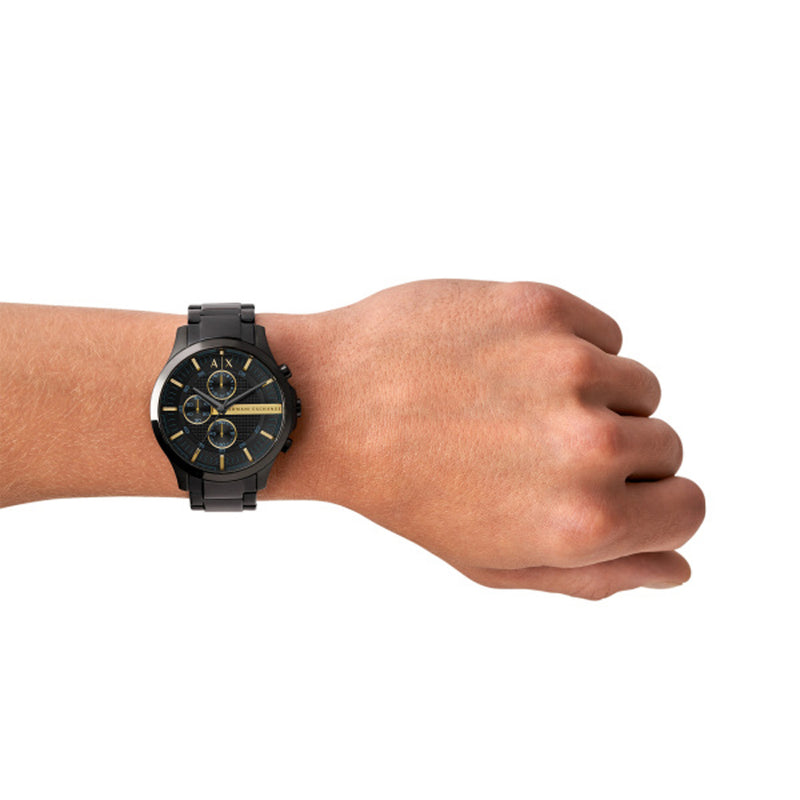 Armani Exchange Mens Black Chronograph Watch AX2164