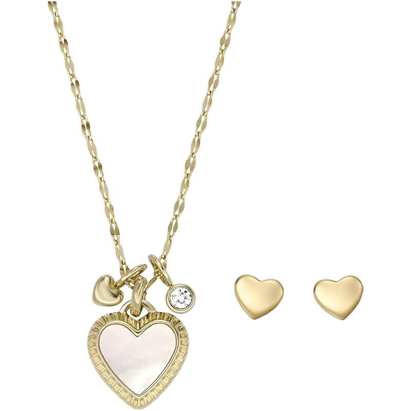 Fossil Ladies Necklace and Earrings Set JF04246set