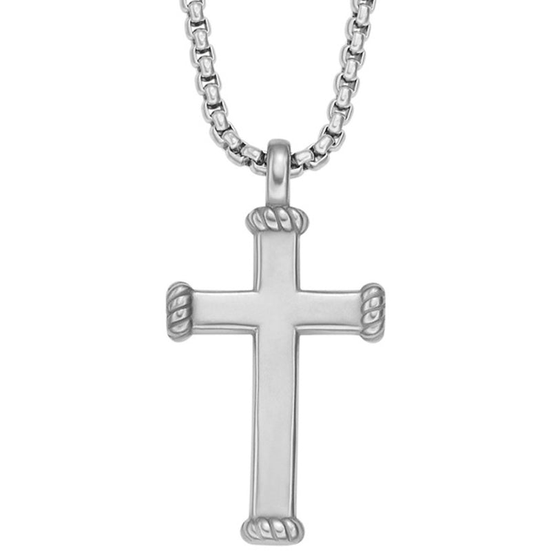 Fossil Men's  Meaningful moments Cross Necklace JF04401040