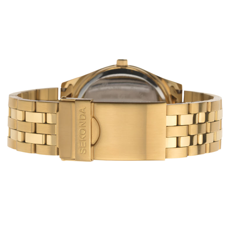 Mens Gold Plated Sekonda Watch 3450