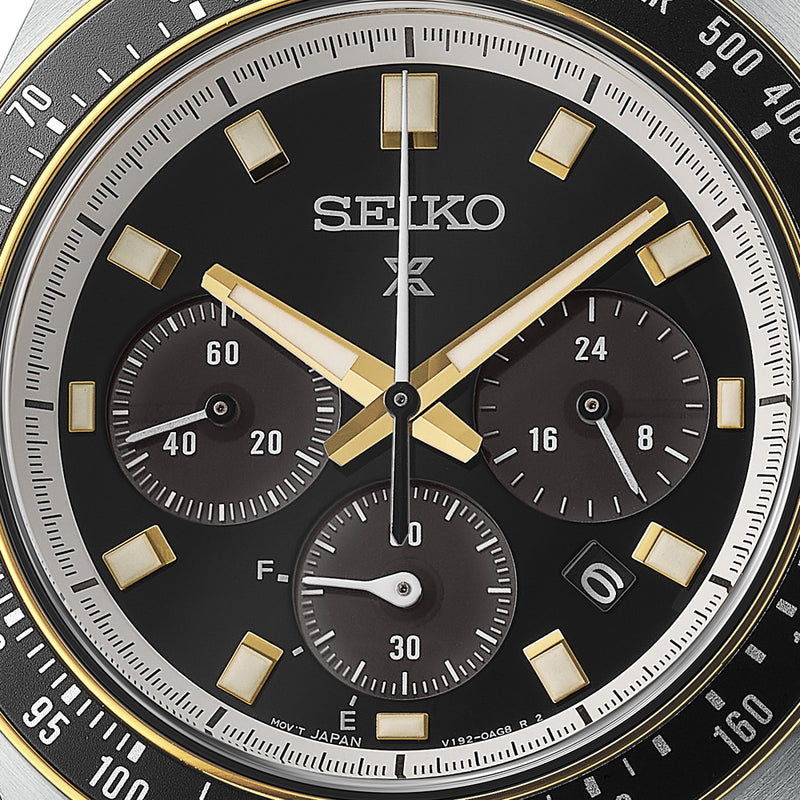 Seiko Mens Solar Speed Timer Chronograph Watch SSC941P1