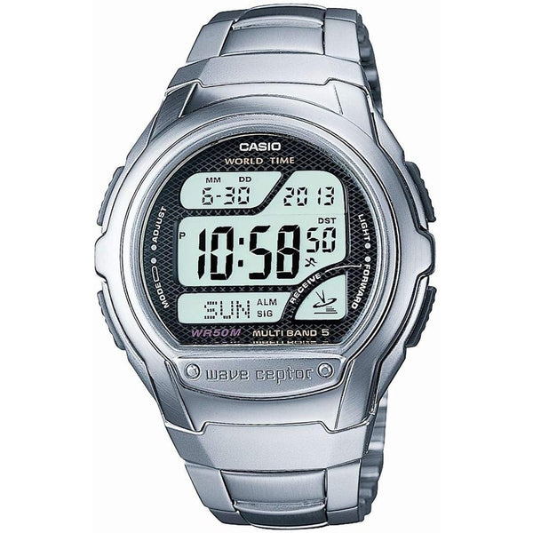 Casio Mens Wave Ceptor Radio Chronograph Digital Watch WV-58DU-1AVES