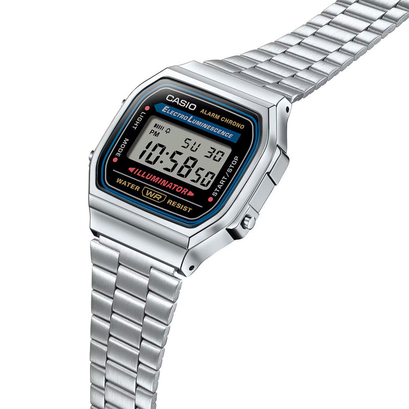 Casio Unisex Alarm Chronograph Digital Watch A168WA-1YES