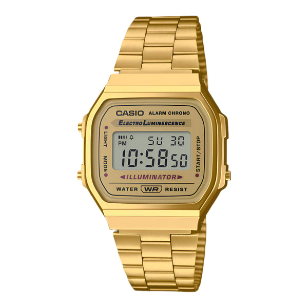 Casio Unisex Alarm Chronograph Digital Watch A168WG-9EF
