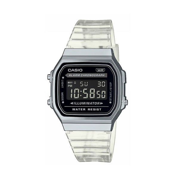 Casio Unisex Alarm Chronograph Digital Watch A168XES-1BEF