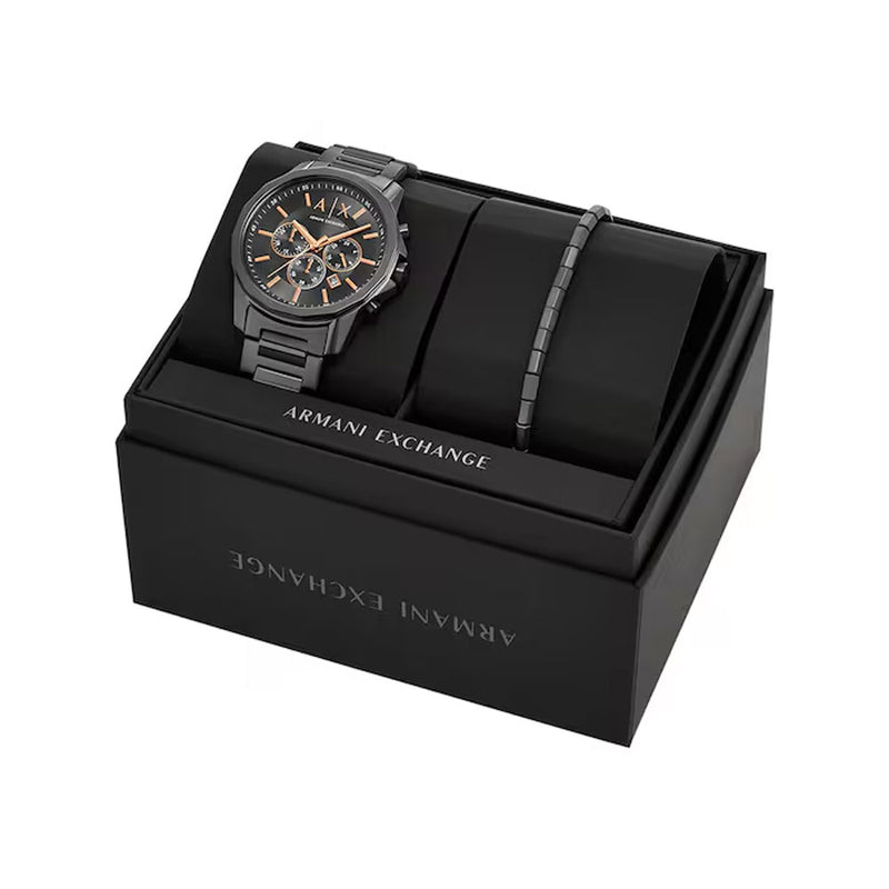 Armani Exchange Banks Watch And Bracelet Gift Set AX7170 SET