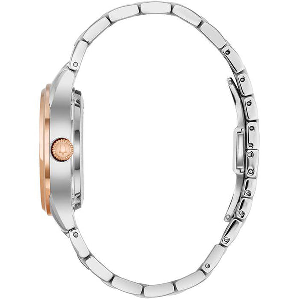 Bulova Ladies Classic Automatic Diamond Watch 98P170