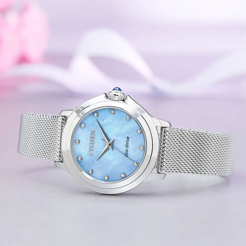 Citizen Ladies Diamond Eco-Drive Watch EM0790-55N