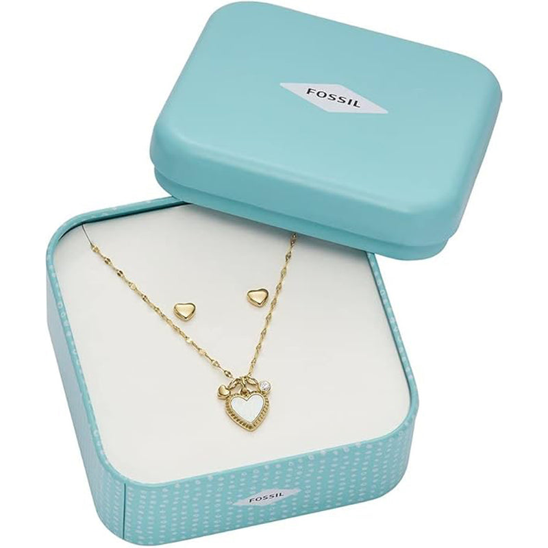 Fossil Ladies Necklace and Earrings Set JF04246set