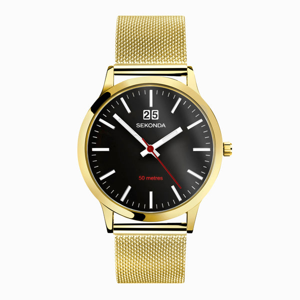 Mens Gold Plated Nodic Sekonda Watch 30073