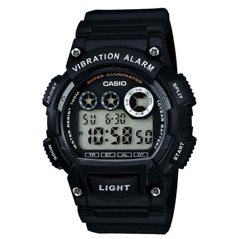 Casio Mens Vibration Chronograph Alarm Watch W-735H-1AVEF