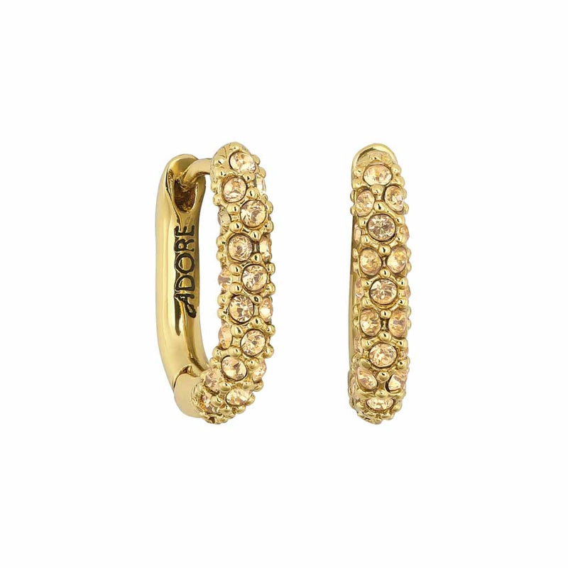 ADORE Ladies Lozenge Pave Earrings With Swarovski Crystals