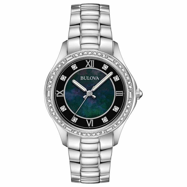 Bulova Ladies Crystal Watch 96l266