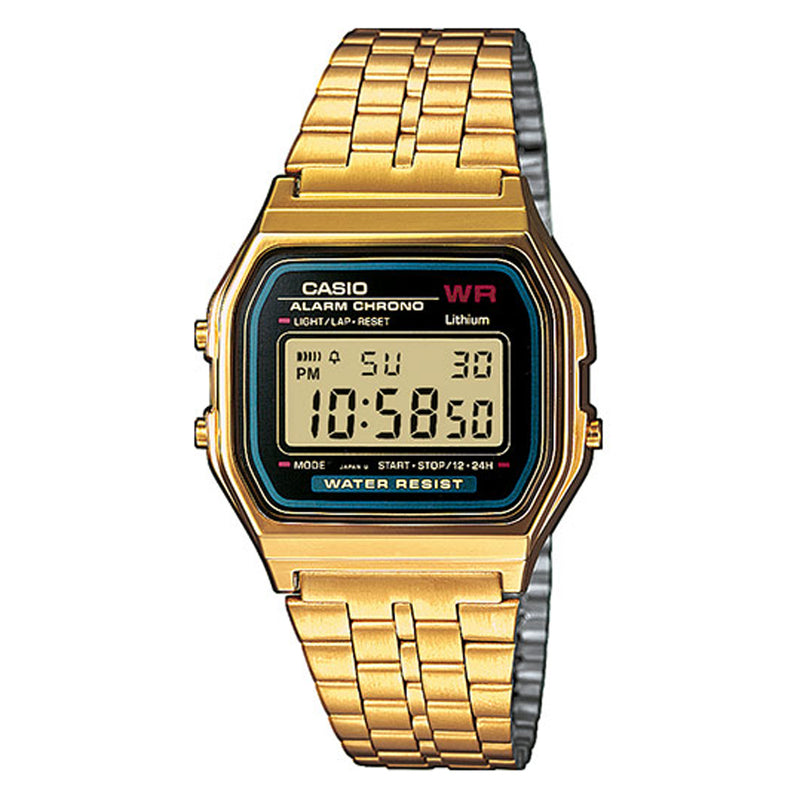 Casio Unisex Alarm Chronograph Digital Watch A159WGEA-1EF