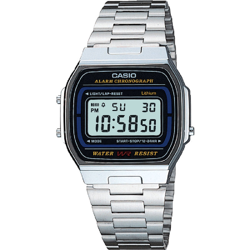 Casio Unisex Alarm Chronograph Digital Watch A164WA-1VES