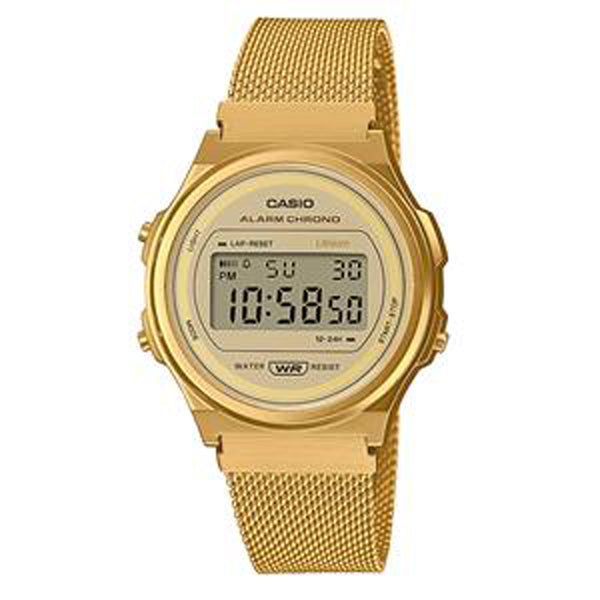 Casio Unisex Alarm Chronograph Digital Watch A171WEMG-9AEF