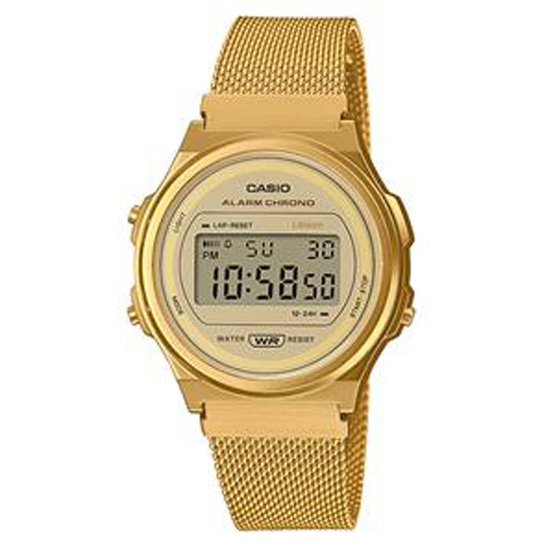 Casio Unisex Alarm Chronograph Digital Watch A171WEMG-9AEF