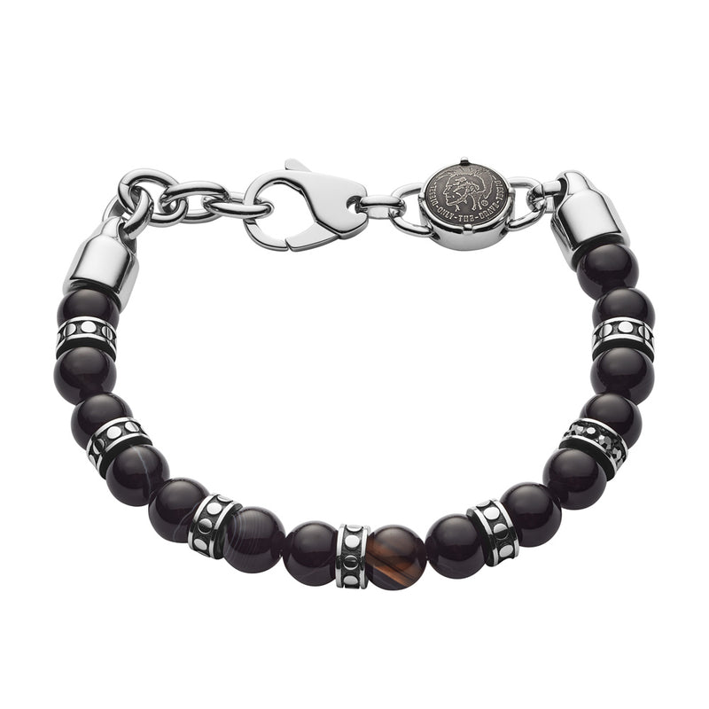 Black Leather Diesel Bracelet – buy at Poison Drop online store, SKU 46097.
