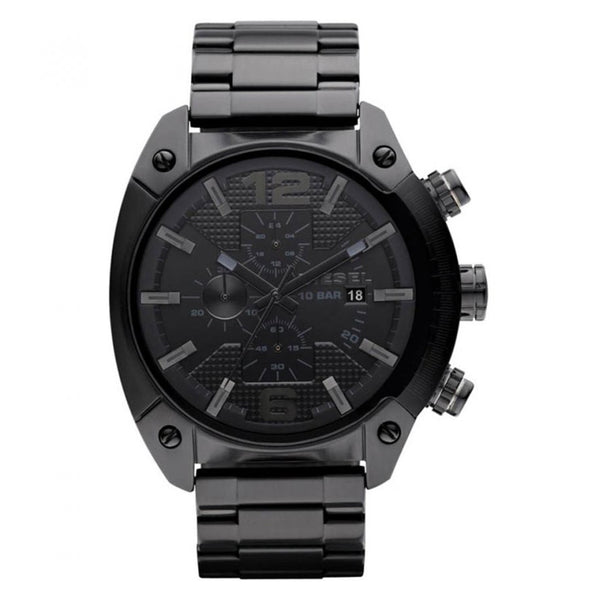 Diesel Mens Black Overflow Chronograph Watch DZ4223