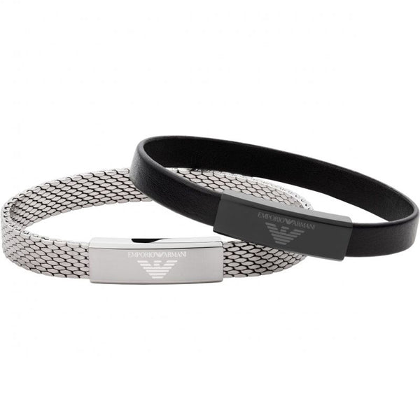 Emporio Armani Mens Essintial Bracelet Set EGS2853040