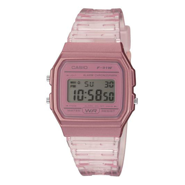 Casio Ladies Alarm Digital Watch F-91WS-4EF