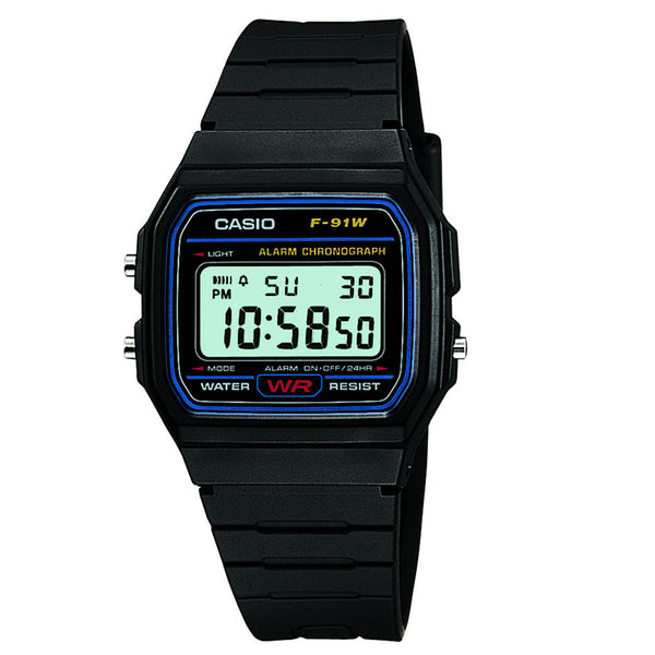 Casio Unisex Alarm Digital Watch F-91W-1YER