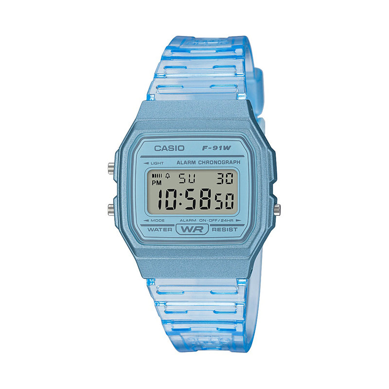 Casio Ladies Alarm Digital Watch F-91WS-2EF