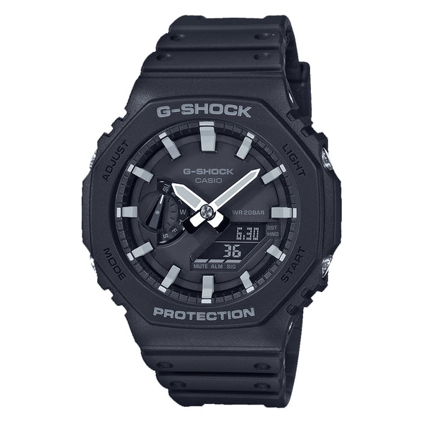Casio G-Shock Mens Octagon Series Carbon Core Guard Alarm Watch GA-2100-1AER