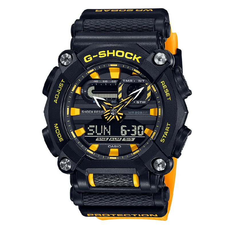 Casio Mens G-Shock Chronograph Alarm Watch GA-900A-1A9ER
