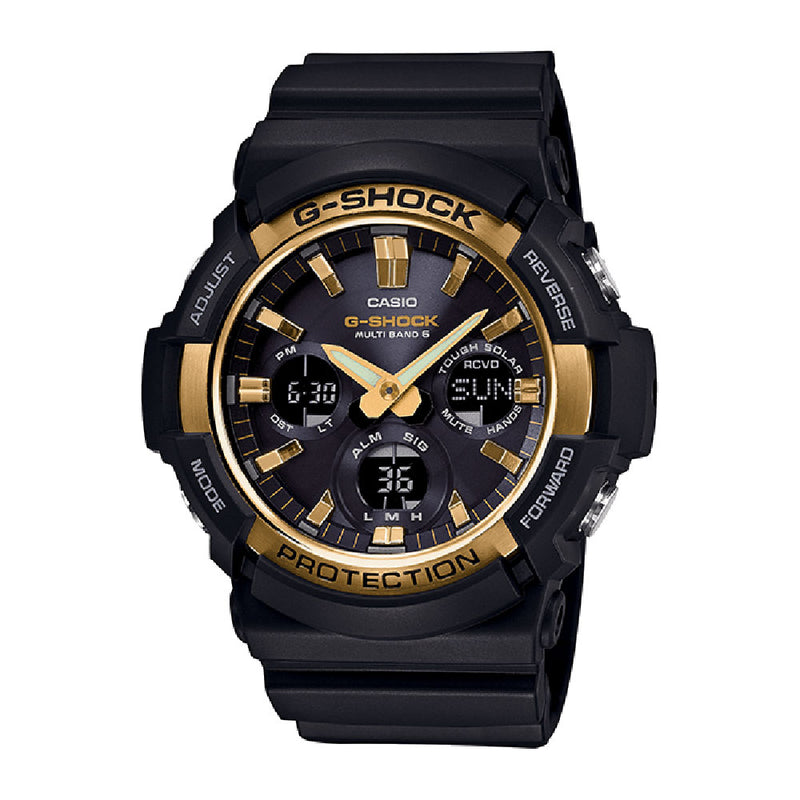 Casio Mens G-Shock Waveceptor Radio Chronograph Solar Watch GAW-100G-1AER