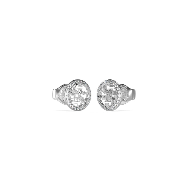 Guess Ladies 4G Logo Stud Earrings JUBE02136JWRHT/U