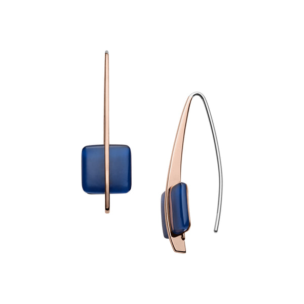 Skagen Ladies Blue Sea Glass Earrings SKJ1135791