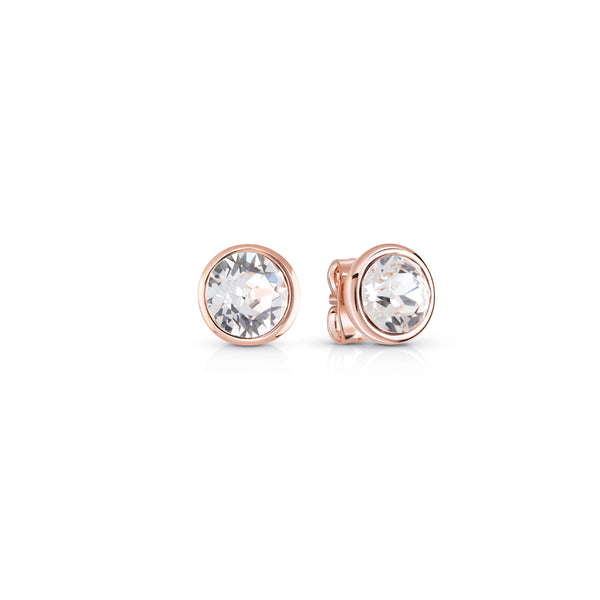 Guess Ladies Solitaire Stud Earrings JUBE02159JWRGT