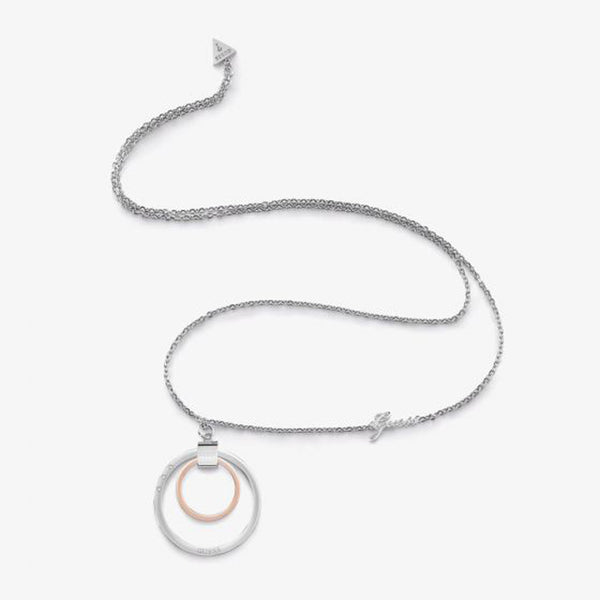 Guess Ladies Eternal Circle Necklace UBN29033