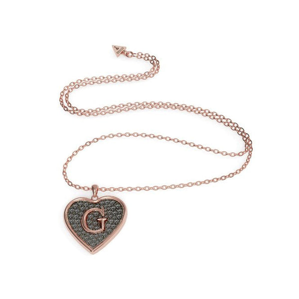 Guess Ladies G Shine Rose Gold Plated Necklace UBN79041