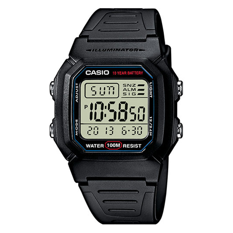 Casio Unisex Alarm Digital Watch W-800H-1AVES
